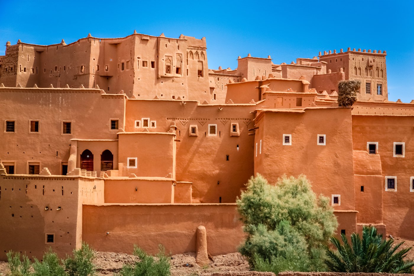 Magnificent kasbah – old traditional arab fortress In the city of Ouarzazate